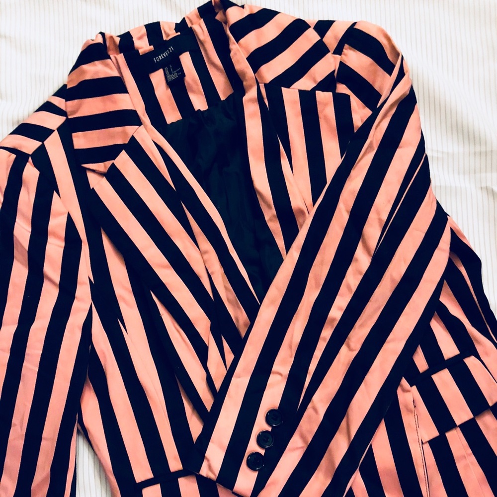 Forever 21 Pink and Black Blazer